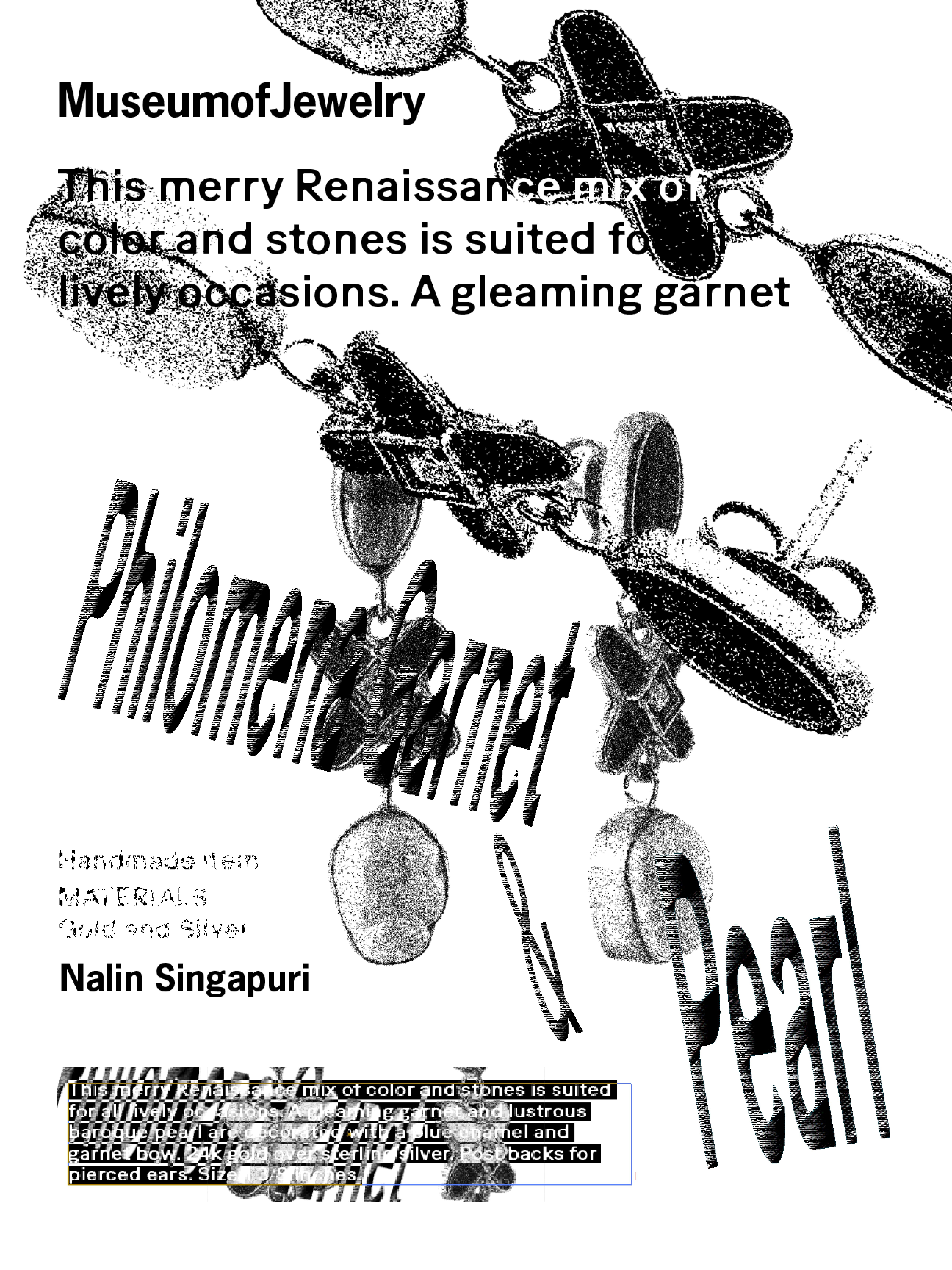 Earring_Artwork1 experimental graphic design jewelery poster poster design typography