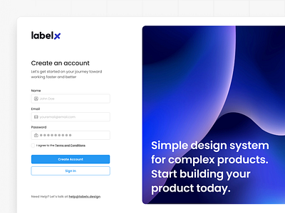 Sign up page create account design system log in register sign in sign up sign up form sign up page signup template ui kit