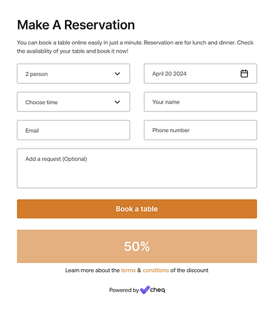 Web App Pop Up Reservation Screen figma uiux user experience web app