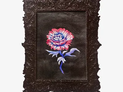 Coffee Shop Doodle :) colored pencil fairytale gothic illustration pencil rose