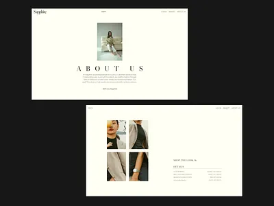 Sapphire 04 clothing store design inspo ecommerce editorial editorial design fashion store graphic design layout design layout exploration sapphire spring typography ui design web design website store