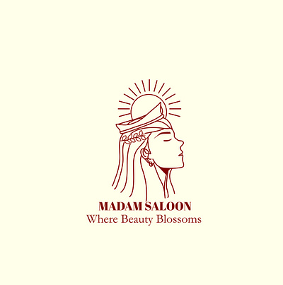mascot logo of madam saloon branding graphic design illustration lettering logo mascot retro vintage
