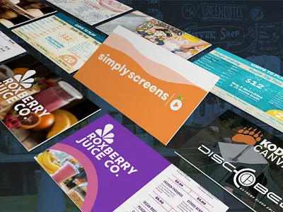 Simply Screens | Digital Signage after effects animation branding design food graphic design graphics illustration logo menu motion photography simple ui vector videography