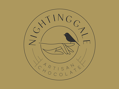 Nightingale Artisan Chocolate Badge handmade