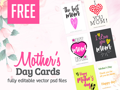 Mother's Day Cards (Free) cards flyers free freebies graphic design greetings happy mothers day moms day mothers day mothers day quotes post cards postes