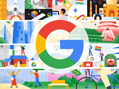 Illustrations for Google! character design design illustration product ui vector webdesign