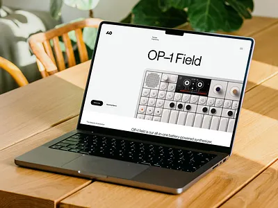 OP–1 design minimal typography web design