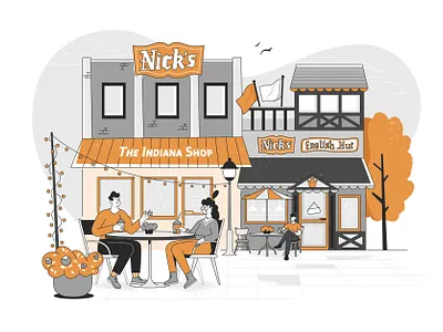 Nice street! character design design illustration product ui vector webdesign