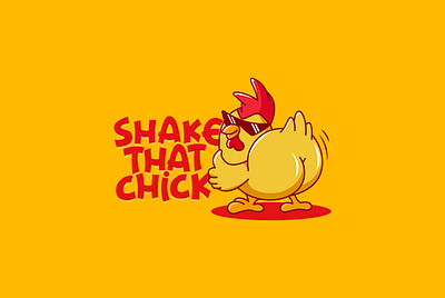 SHAKE THAT CHICK | LOGO DESIGN & BRAND IDENTITY 3d brandidentity branding chicken fastfood graphic design logo motion graphics ui ux