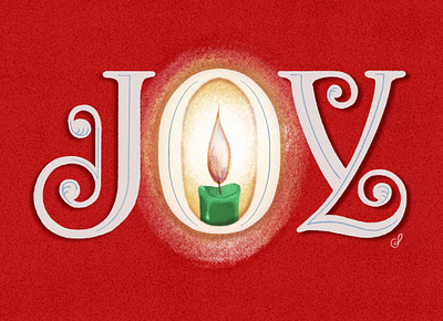 Joy card card design christmas graphic design illustration layout procreate typography