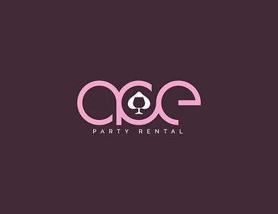 Ace Party Rental branding graphic design logo