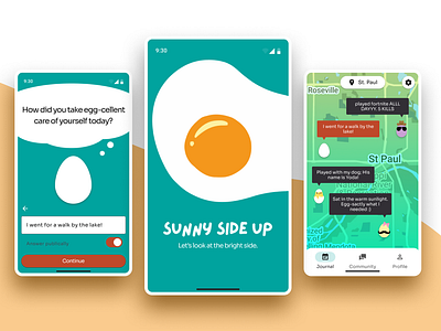 Mental Health & Social App app app design egg figma healthcare app illustration mental mental health app mobile mobile app mobile design social social app ui ux