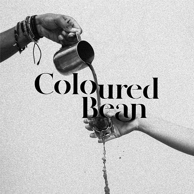 Coloured Bean / CAFE LOGO branding cafe coffee logo