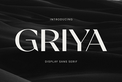 Griya Display Font branding design font graphic design logo typography