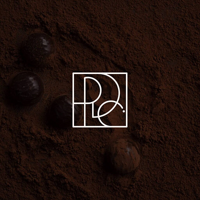 PLEIN DE CHOCOLAT / CAFE LOGO branding cafe chocolat dessert