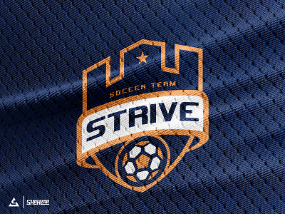 Strive Soccer Logo branding design esportslogo font football graphic design illustration illustrator logo mascot mockup soccer sports ui ux vector