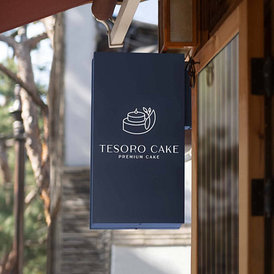 TESORO CAKE / CAFE LOGO cafe cake logo