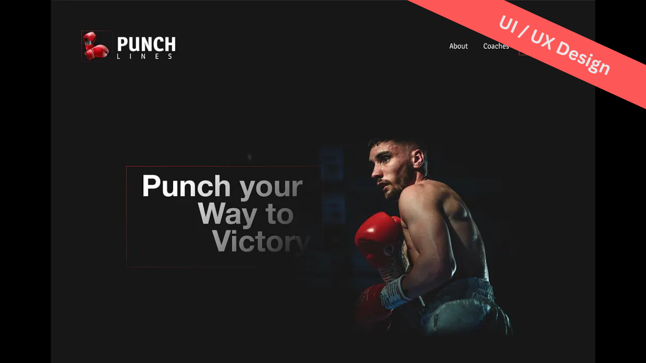 UI/UX Design: Punchlines Responsive Website design figma figma prototype multiple screens responsive design ui user experience user interface ux web design