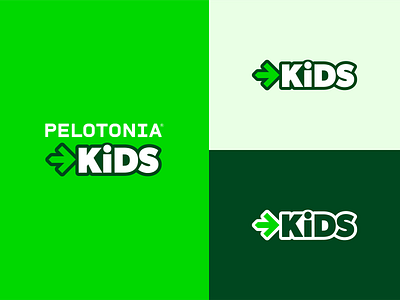 Pelotonia Kids branding graphic design logo vector