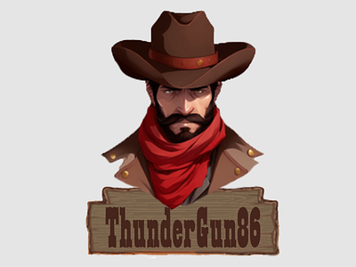 ThunderGun86 branding logo vector