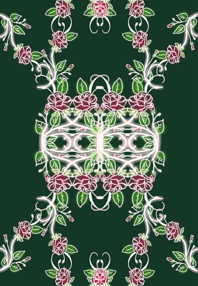 roses pattern adobe express graphic design green patterns red roses