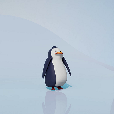 Pippin_Walk Animation 3d animation blender branding c4d cgi fuegomotion graphic design mascot motion graphics penguin pippin preview
