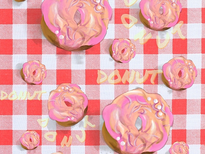 Donats pattern adobe donut express food graphic design patterns