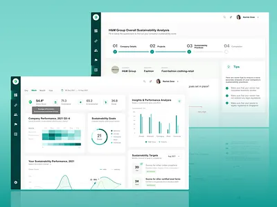 Sustainability Analysis Dashboard dashboard design sustainability ui ux web design