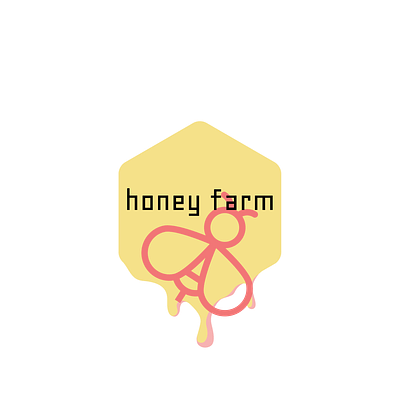 bee farm logo bee farm graphic design honey logo