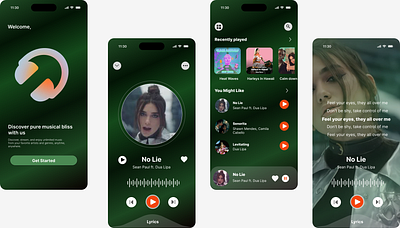 Music App app design design ui