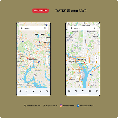 Daily UI 029: Map app branding dailyui dailyuichallenge design designer graphic design productdesign ui ux web design