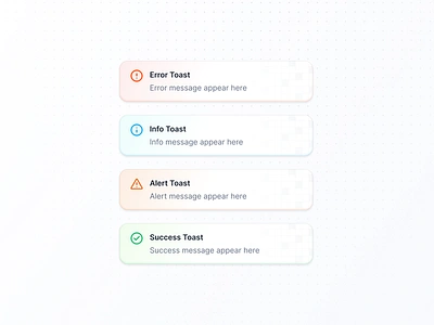 Toast/Alert Component alert component design message product design saas snackbar toast typography ui ux
