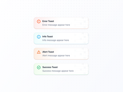 Toast/Alert Component alert component design message product design saas snackbar toast typography ui ux