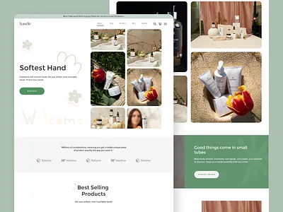 Handle Ecommerce Website UI design ecommerce interface landing page minimal popular shot product design ui ui design uidesign visual web webdesign website