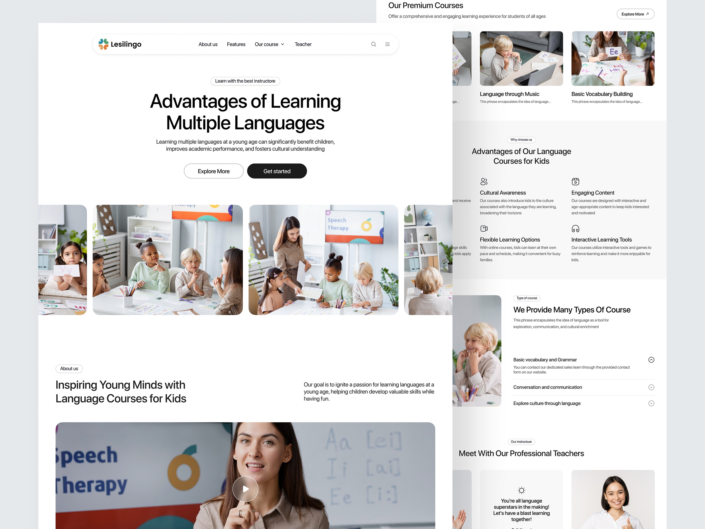 Lesilingo - Language Course by Nurul Fitriani 🌻 for Caraka on Dribbble