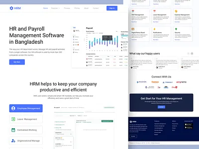Human Resource Management - Saas Product - Website clean clean design hr dashboard hr management hr platfrom hr service hr website human resource light mode modern saas design saas landingpage saas solution saas ui saas website saas website design task dashboard ui ux