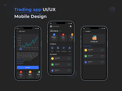 Trading Mobile Application ui
