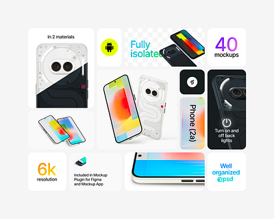 Nothing Phone (2a) Mockups android bento download freebie mock up mockup nothing phone phone 2a ui