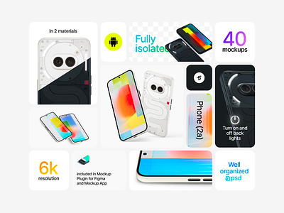 Nothing Phone (2a) Mockups android bento download freebie mock up mockup nothing phone phone 2a ui