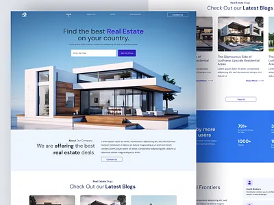 Deal Frontiers figma property real estate typography ui user experience web design website