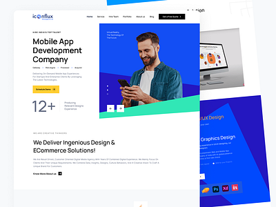 Iconflux Technologies: A Fully Customized Website brandingagency digitalmarketing graphic design itwebsite logo design onexcell responsivedesign techcompany uiuxdesign userexperience web design webdevelopment websitedesign websitelaunch