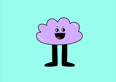 Dancing Cloud Animation adobe after effects adobe illustrator animation illustration lottie animation motion design motion graphics