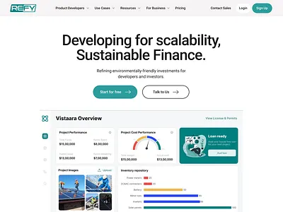 Finance Landing Page financcce