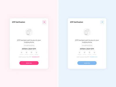 #18 - OTP Verification graphic design ui