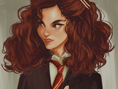 Hermione Granger art artwork digital art digital painting fan art illustration illustration art my art quick draw sketches