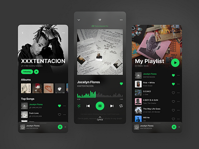 Music Mobile App app design hip hop mobile music ui