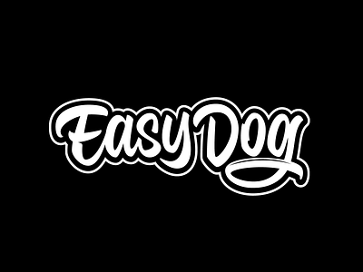 EasyDog calligraphy font lettering logo logotype typography vector