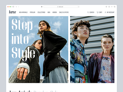 Verve - Fashion E-commerce Design Exploration branding design desktop ecommerce fashion marketplace minimalism online shop stylish ui uiux upscalix ux website