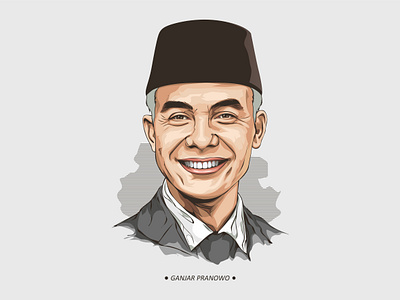 Ganjar Pranowo animation branding design graphic design illustration vector