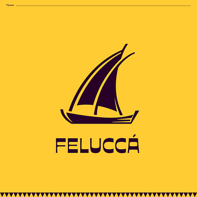 Logo Design for Felucca boat brand identity branding clothing design elegant fashion felucca graphic design illustration logo logo design luxury mediterranean nile river sail sand vector vintage